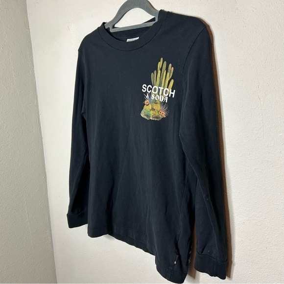 Scotch & Soda Black Long Sleeve Shirt - Picture 2 of 7